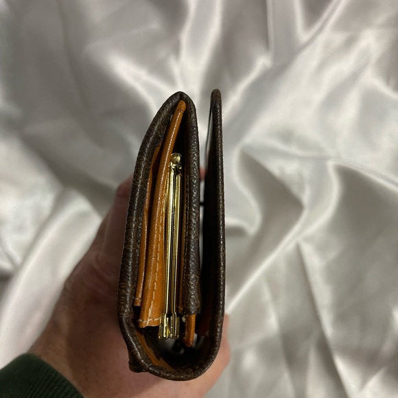 CELINE Vintage Kisslock Macadam logo coated canvas embossed long wallet - Picture 3 of 12